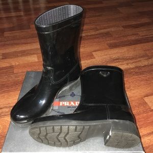 Prada Short Logo Rainboots